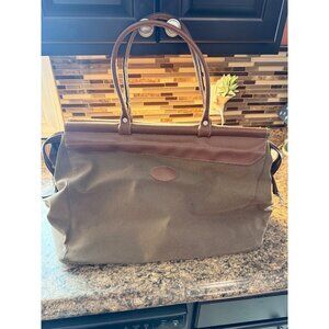 Large Satchel/SaddleTwo handles Light Brown Brown Trim Overnight Gym